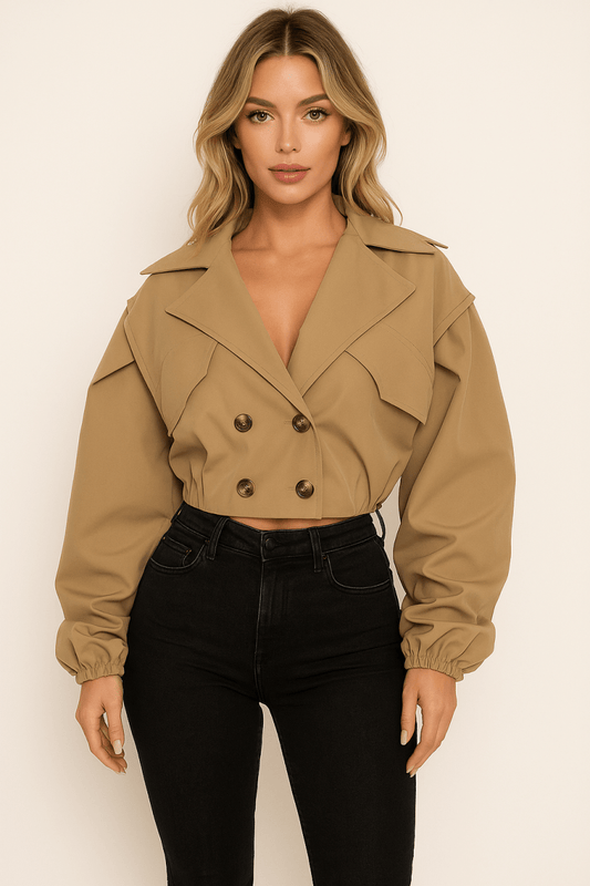 Cropped Trench Coat