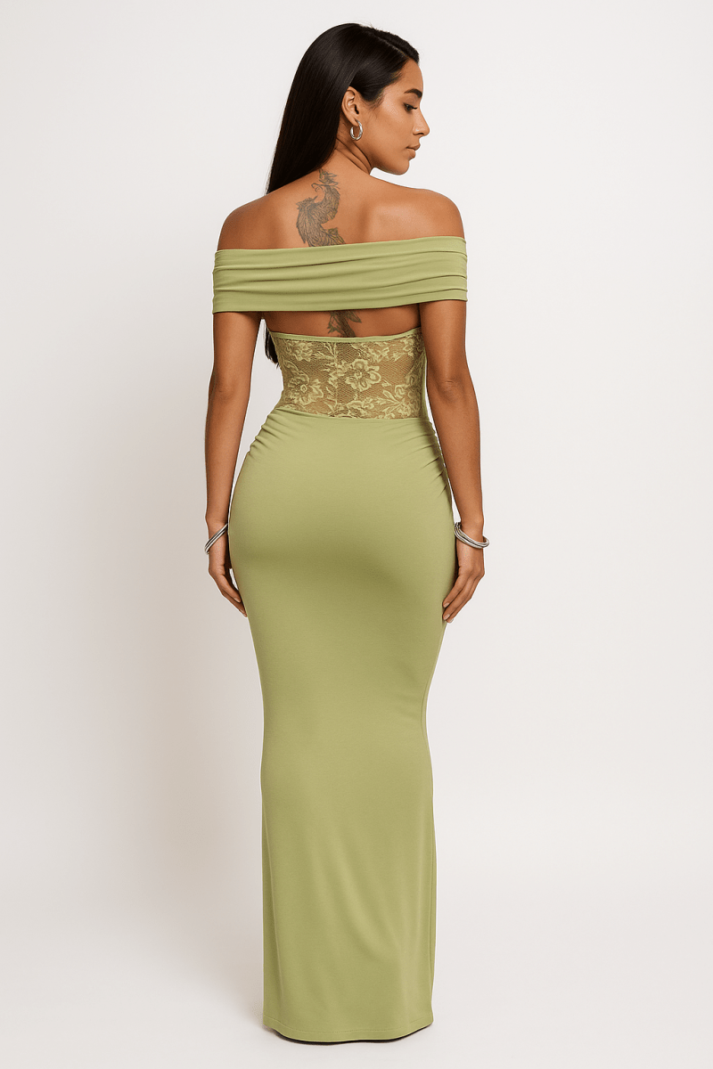 Off-Shoulder Maxi Dress