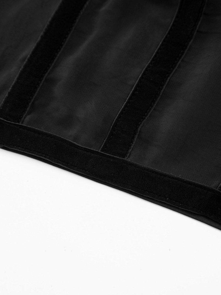 Semi-Sheer Tied Mesh Cami Crop Top