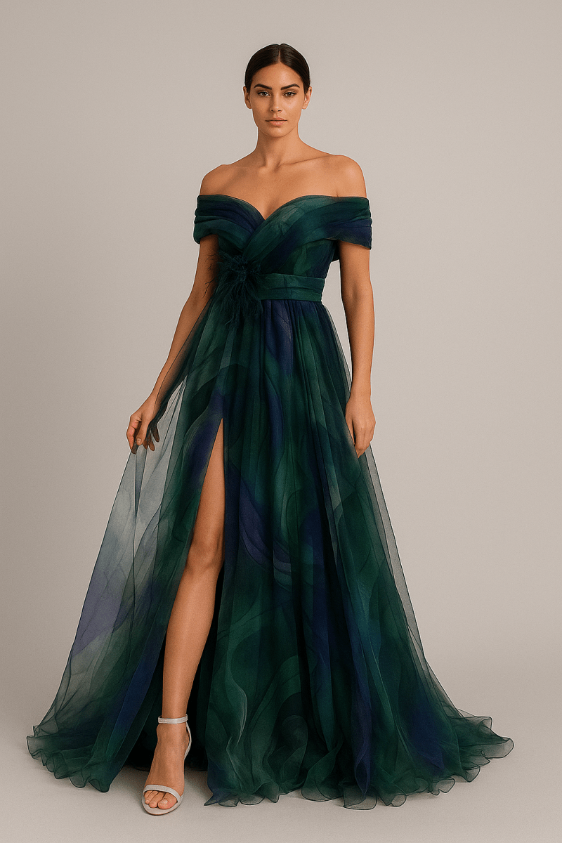 Celestia Bloom Gown Tulle Elegance