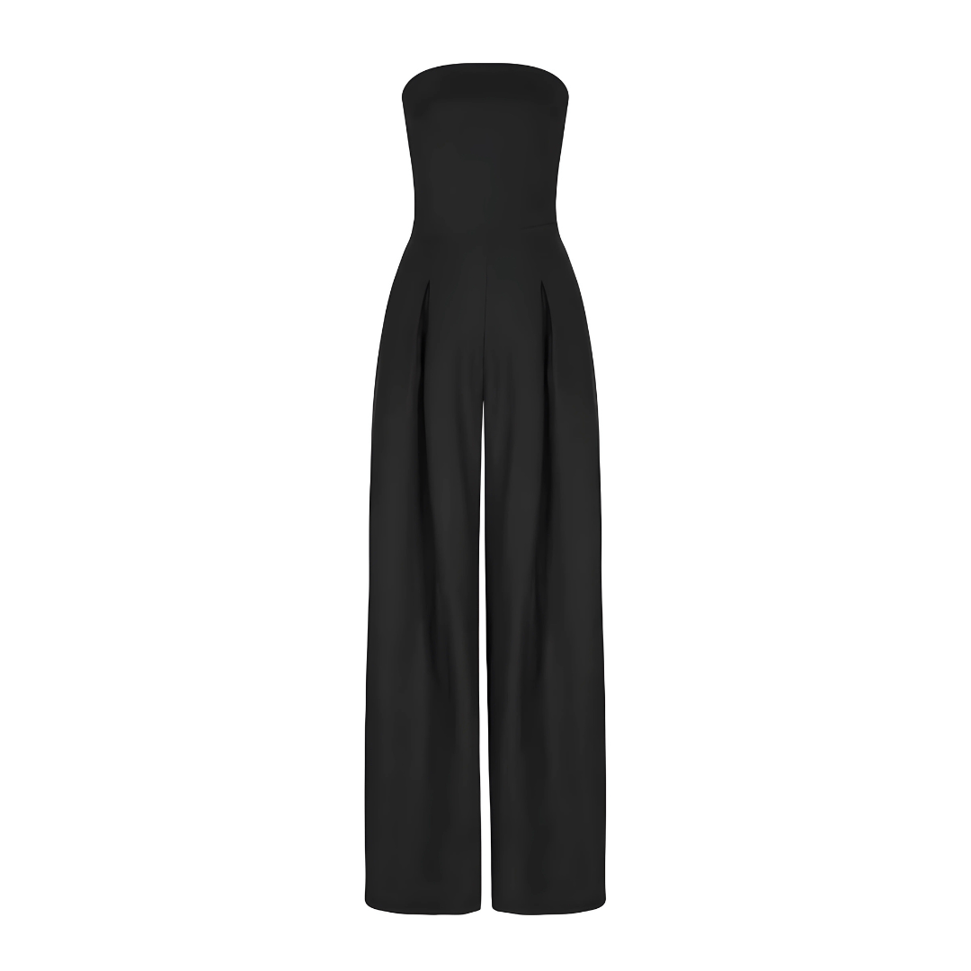 Wide Leg Strapless Jumpsuit