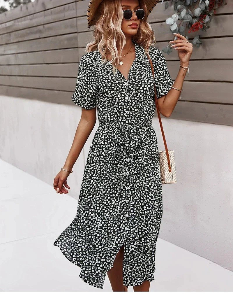 Deborah - Floral Midi Dress