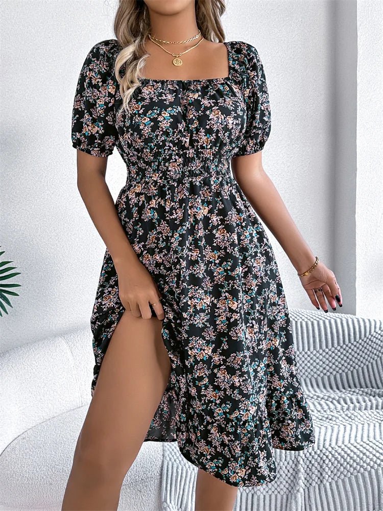 Smocked Midi Dress