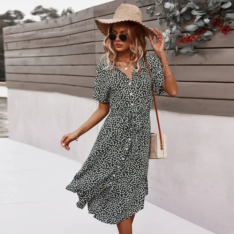 Deborah - Floral Midi Dress