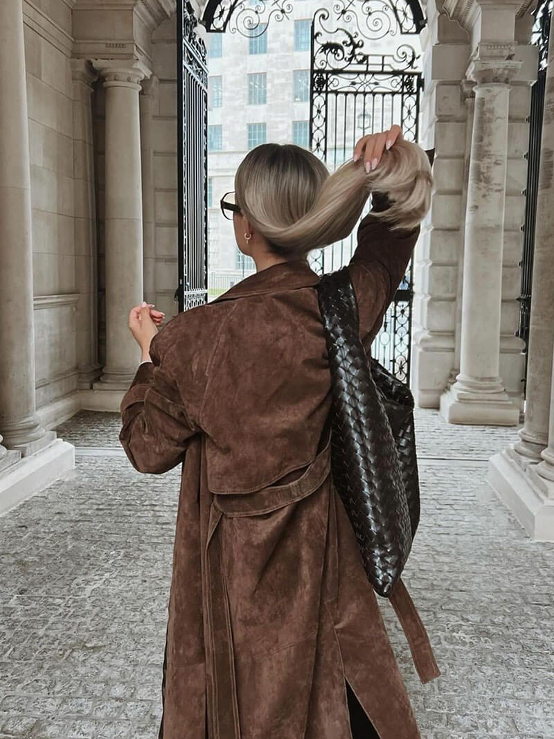 Jada™ Suede Trenchcoat Women's