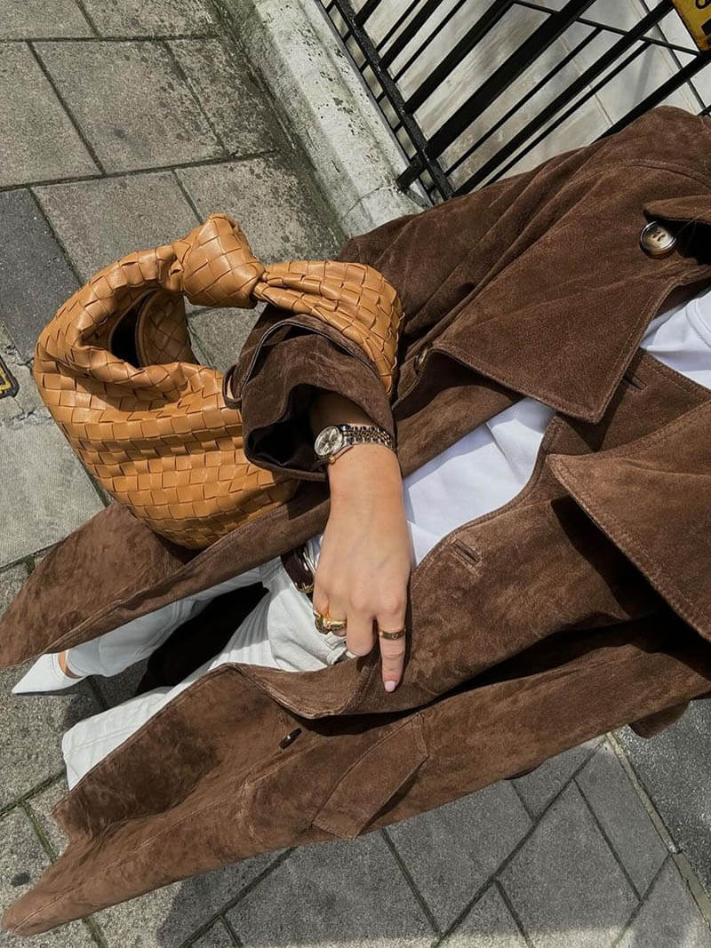 Jada™ Suede Trenchcoat Women's