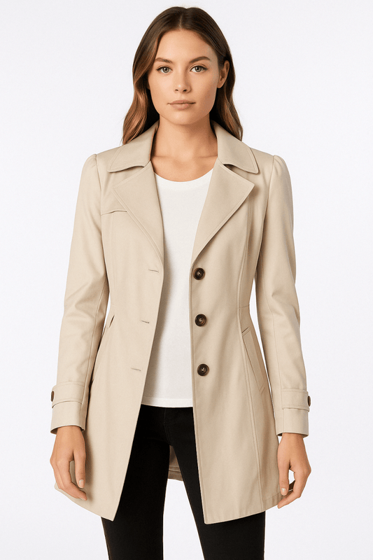 Women’s Trench Coat – Timeless Utility, Refined