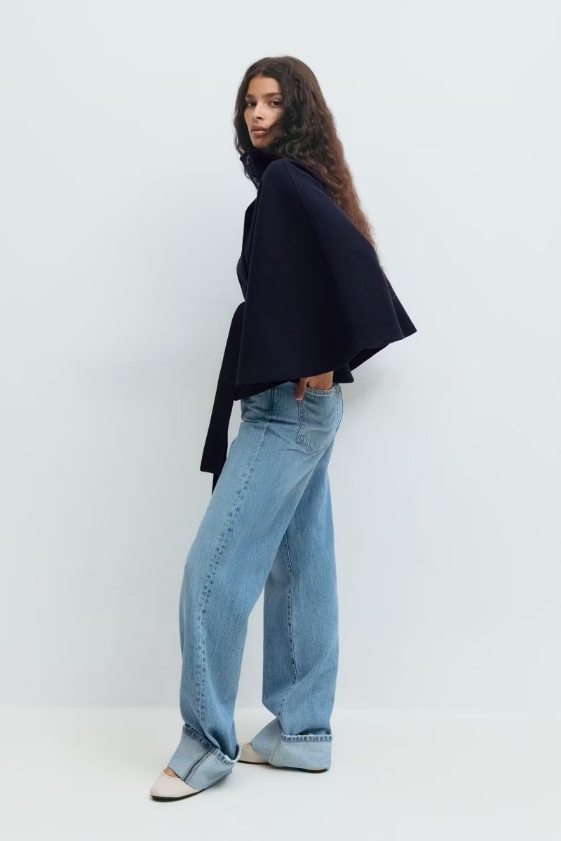 ✦ Élodie Belted Cape Coat