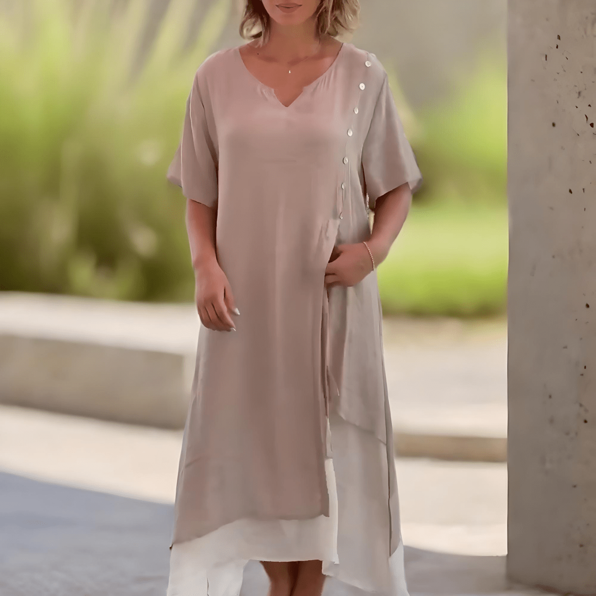Rosalie | Classic Solid Colour Maxi Dress