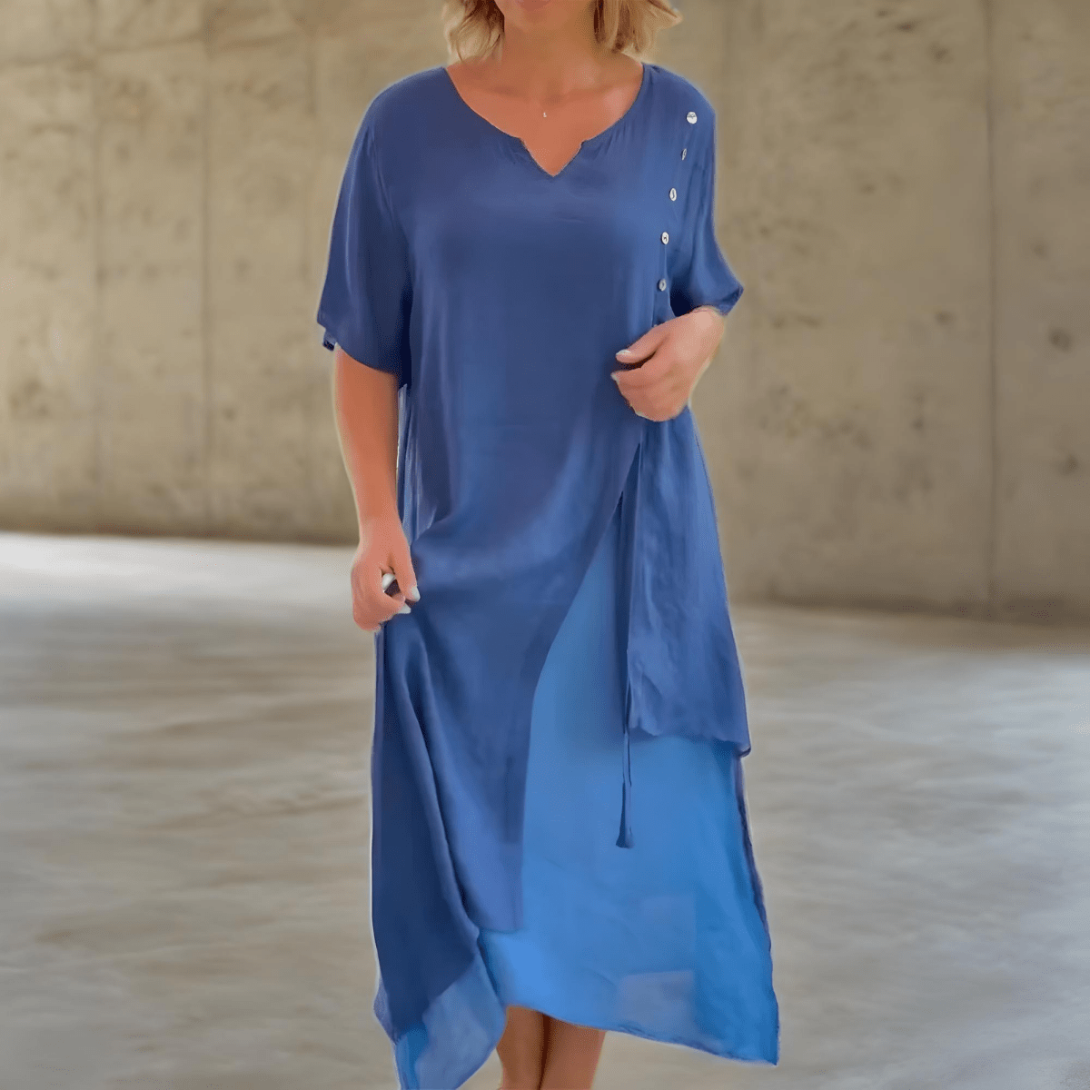 Rosalie | Classic Solid Colour Maxi Dress