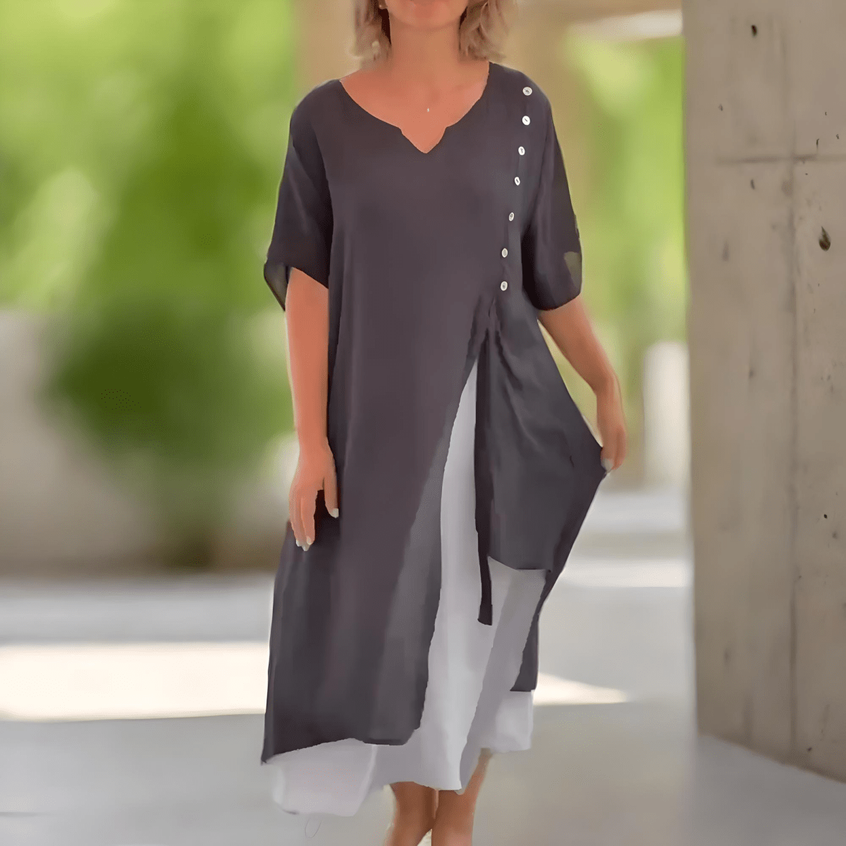 Rosalie | Classic Solid Colour Maxi Dress