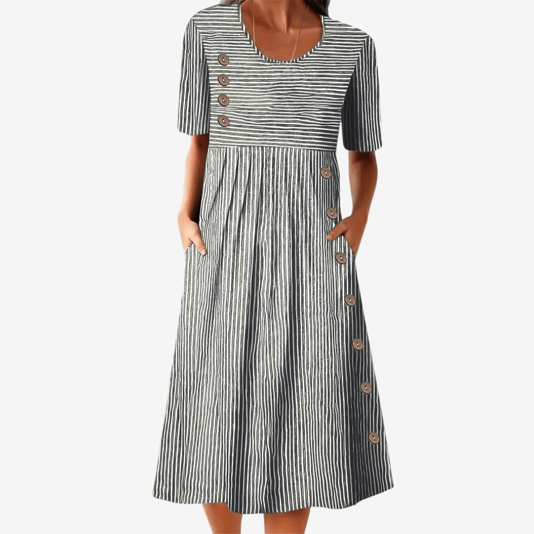 ✦ Seaside Charm Button Dress