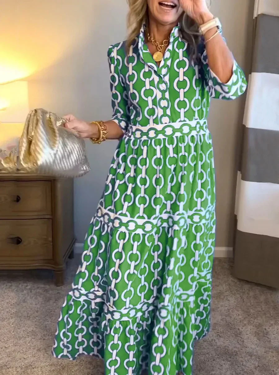 Barbara - Chain Print Dress