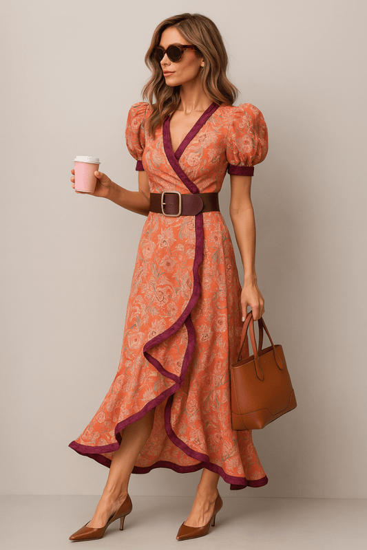 Melody - Floral Wrap Dress