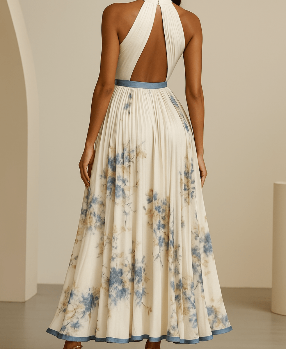 Isla  Watercolour floral Maxi Dress