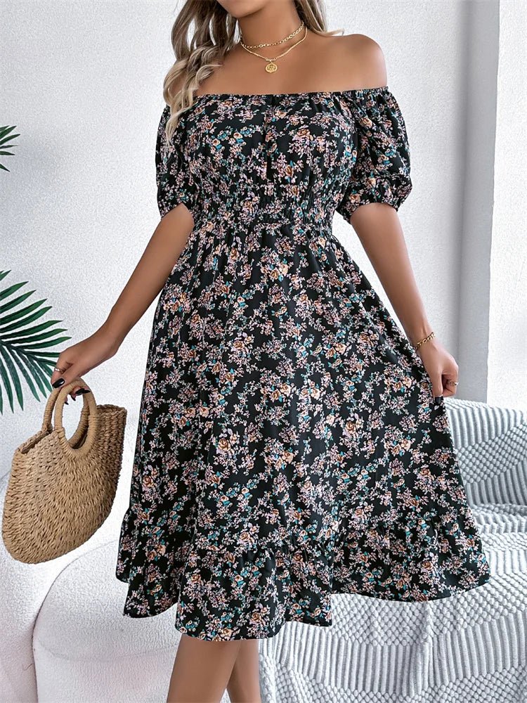 Smocked Midi Dress