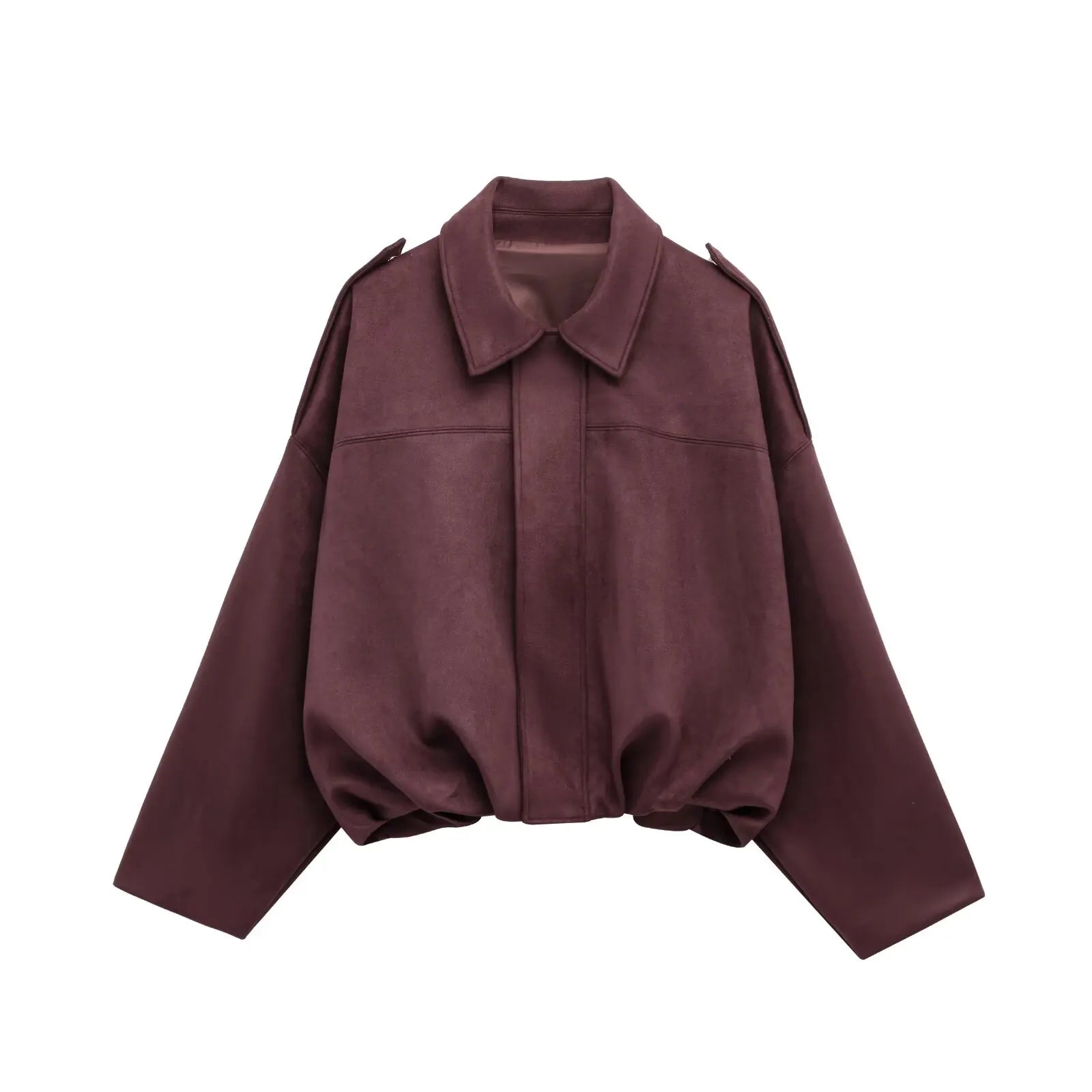 ✦ Valeria Suede Bomber Jacket