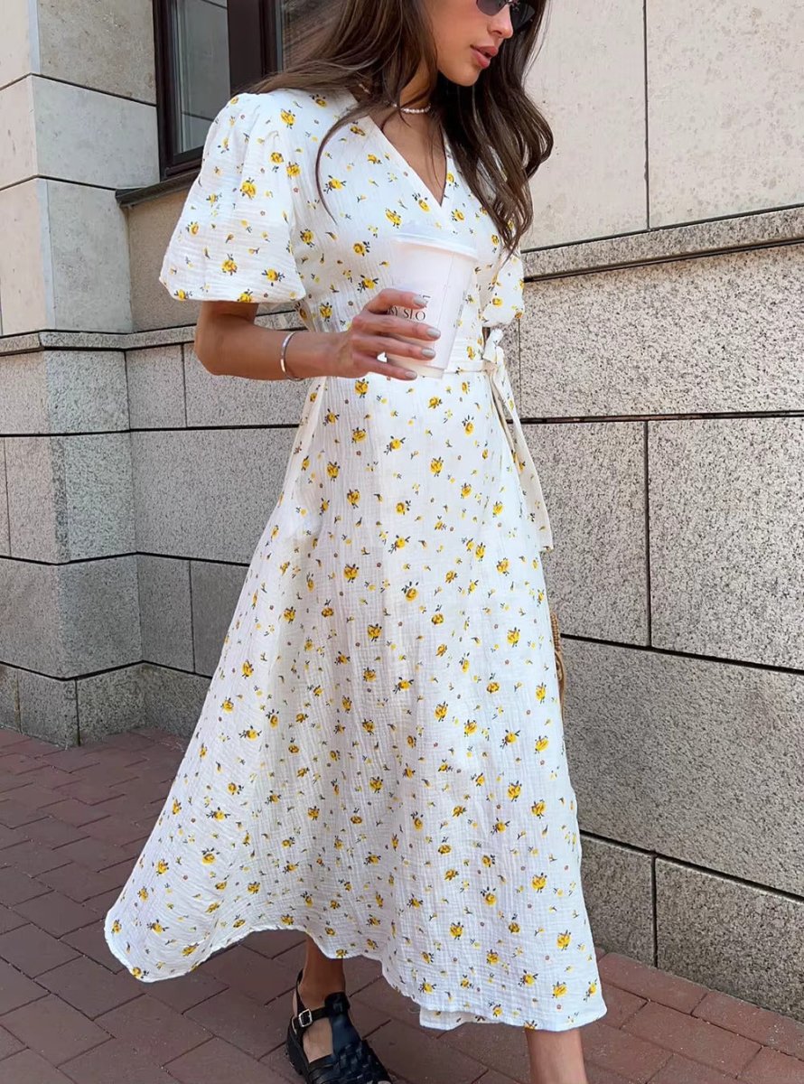 Floral Wrap Dress