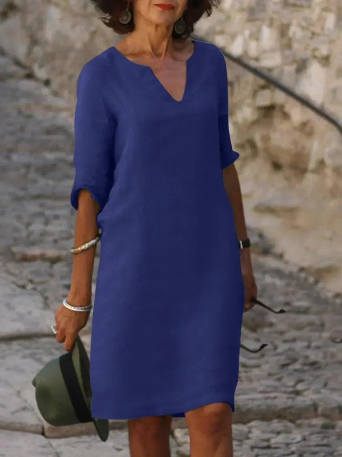 Chelsea - Casual V-Neck Dress